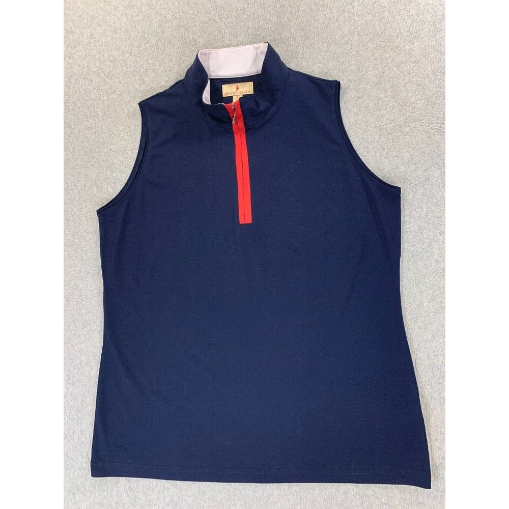 Sport Haley Kennedy Sleeve Half Zip Golf Shirt (Women's XL) Blue